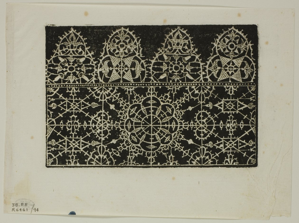 Hoja de la Corona de mujeres nobles y virtuosas de Cesare Vecellio