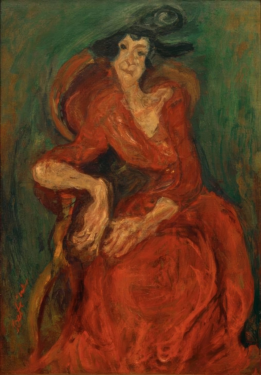 Ch. Soutine, La Mujer en Rojo de Chaim Soutine