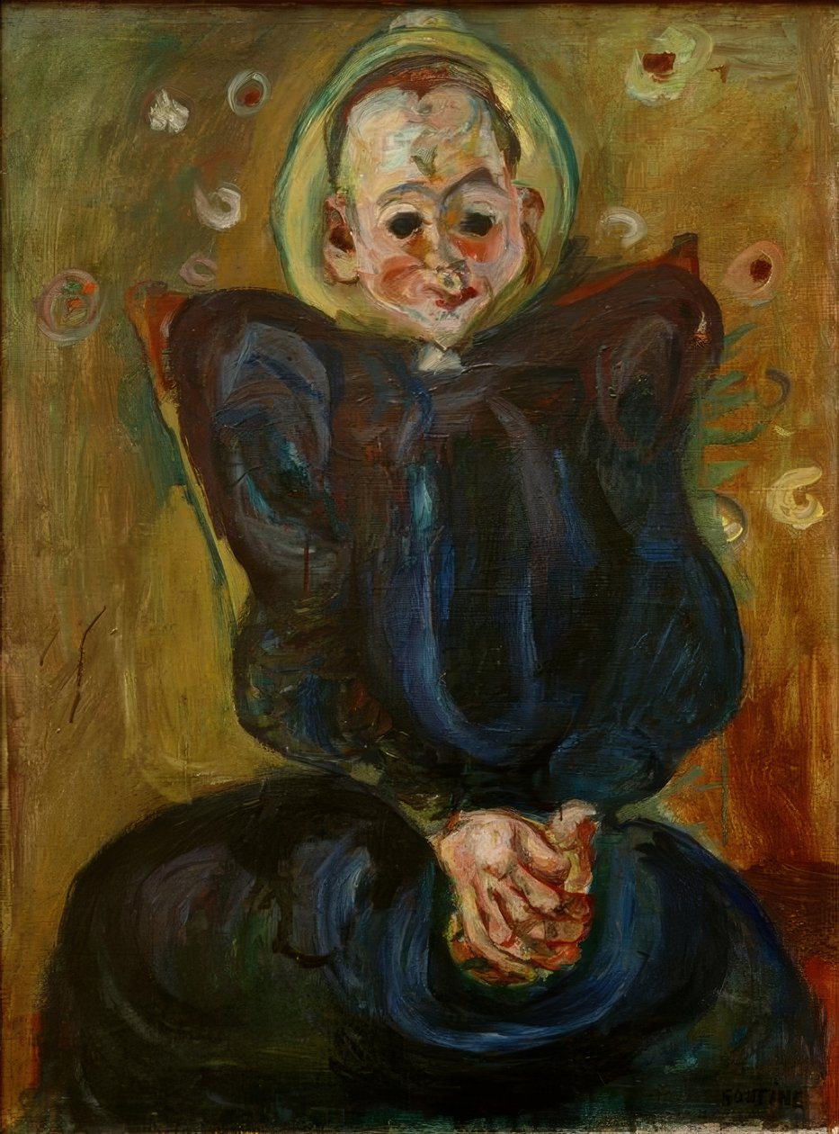 Ch. Soutine, Mujer con vestido azul de Chaim Soutine