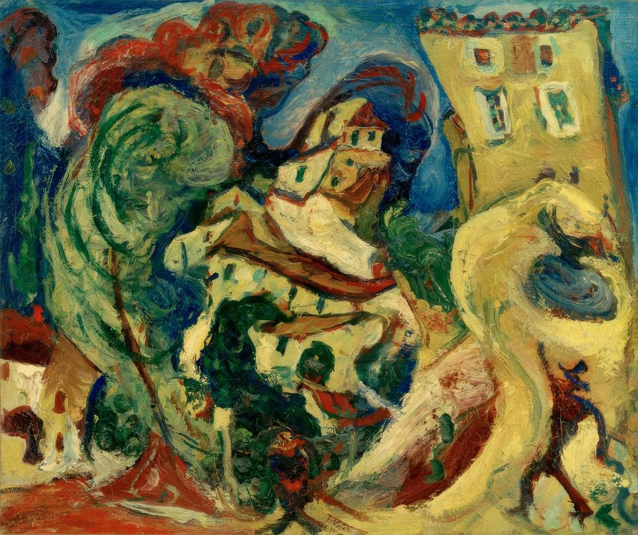 Ch. Soutine, Paisaje en Cagnes de Chaim Soutine