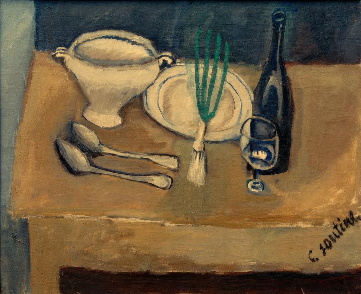 Ch. Soutine, Naturaleza muerta con sopera de Chaim Soutine