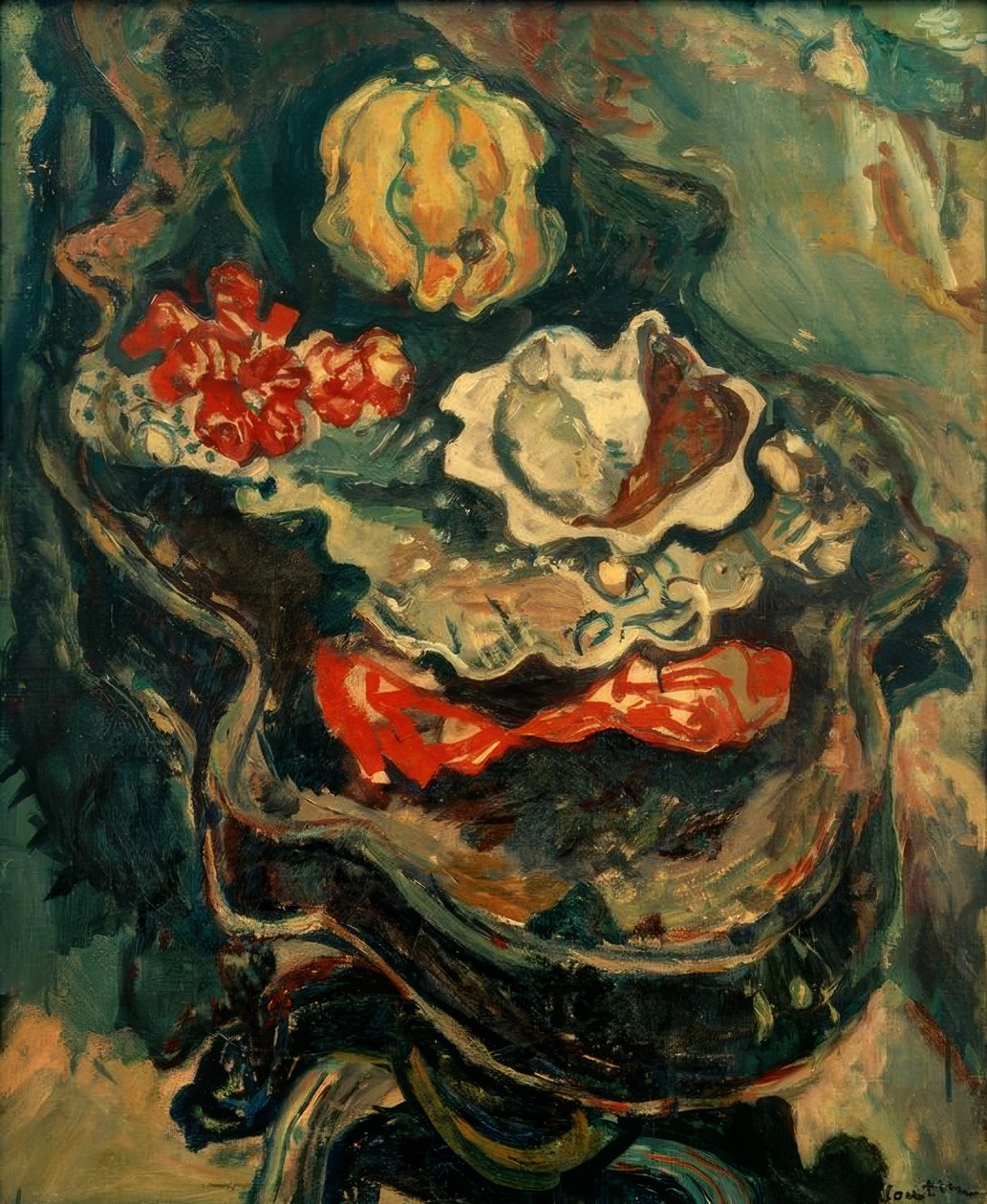 Ch. Soutine, Mesa con alimentos de Chaim Soutine