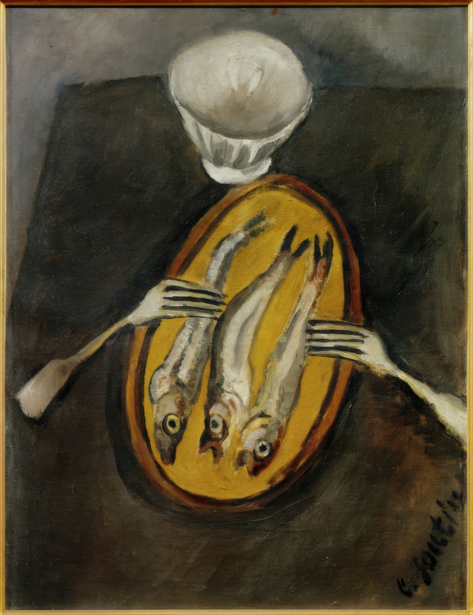 Naturaleza muerta con arenques de Chaim Soutine