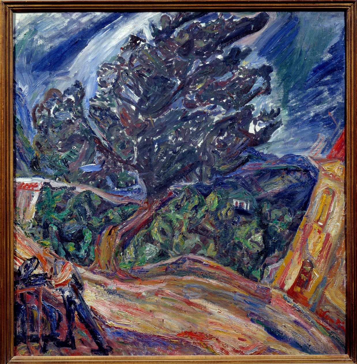 Gran árbol azul, pintura de Chaim Soutine de Chaim Soutine