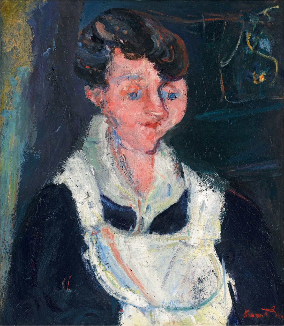 La Soubrette (Camarera), c.1933 (óleo sobre lienzo) de Chaim Soutine