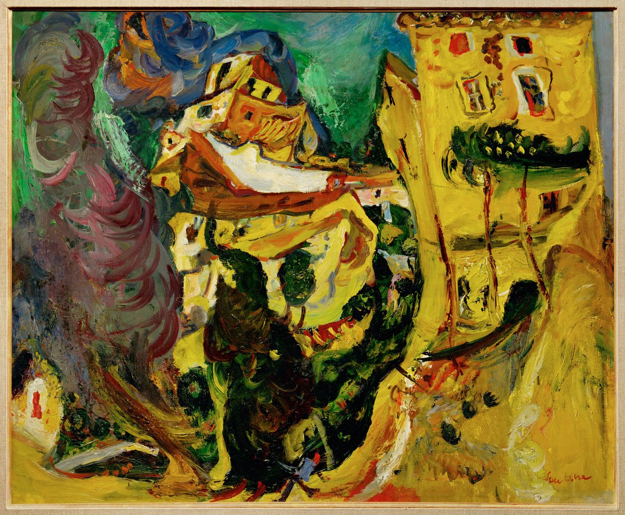 Paisaje en Cagnes (pintura sobre lienzo) de Chaim Soutine