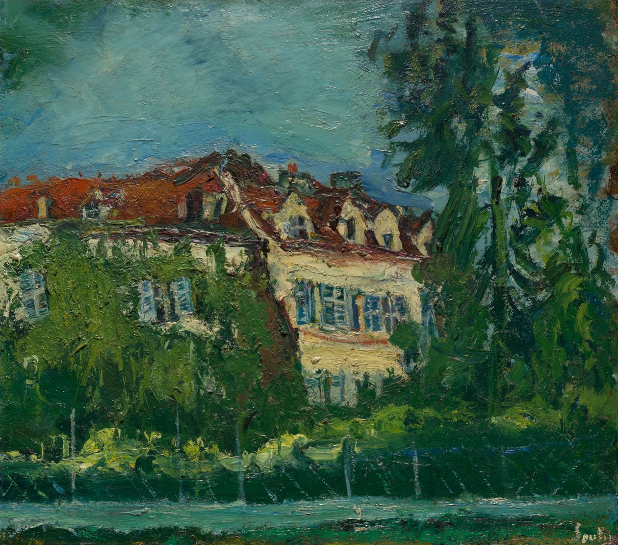 Landschaft mit Haus de Chaim Soutine