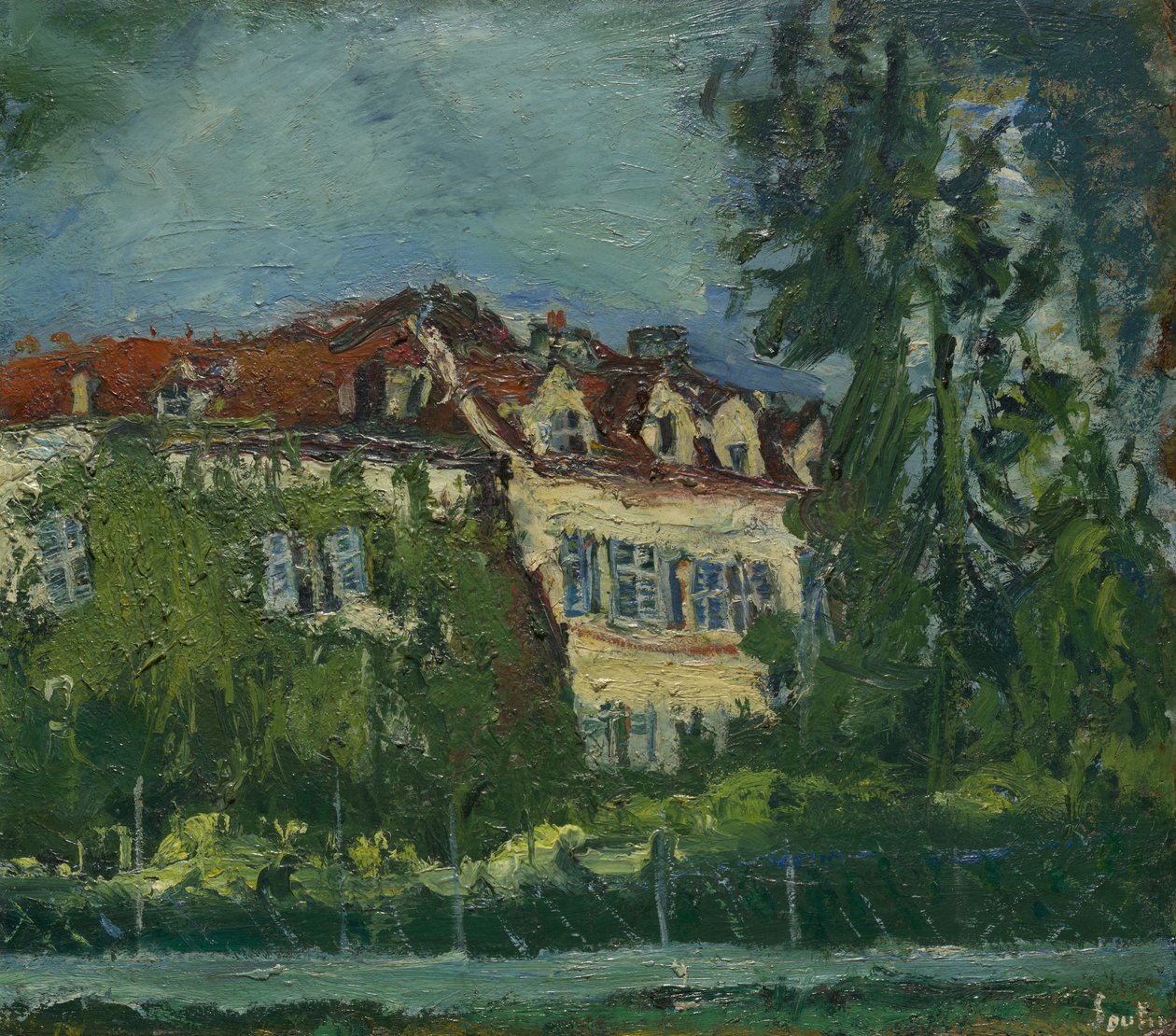 Paisaje con casa, c.1934 de Chaim Soutine