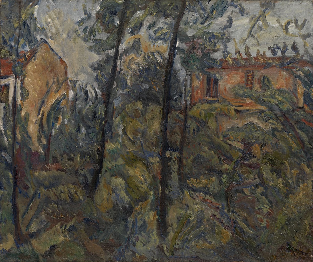 Paisaje con casas, c. 1918 de Chaim Soutine