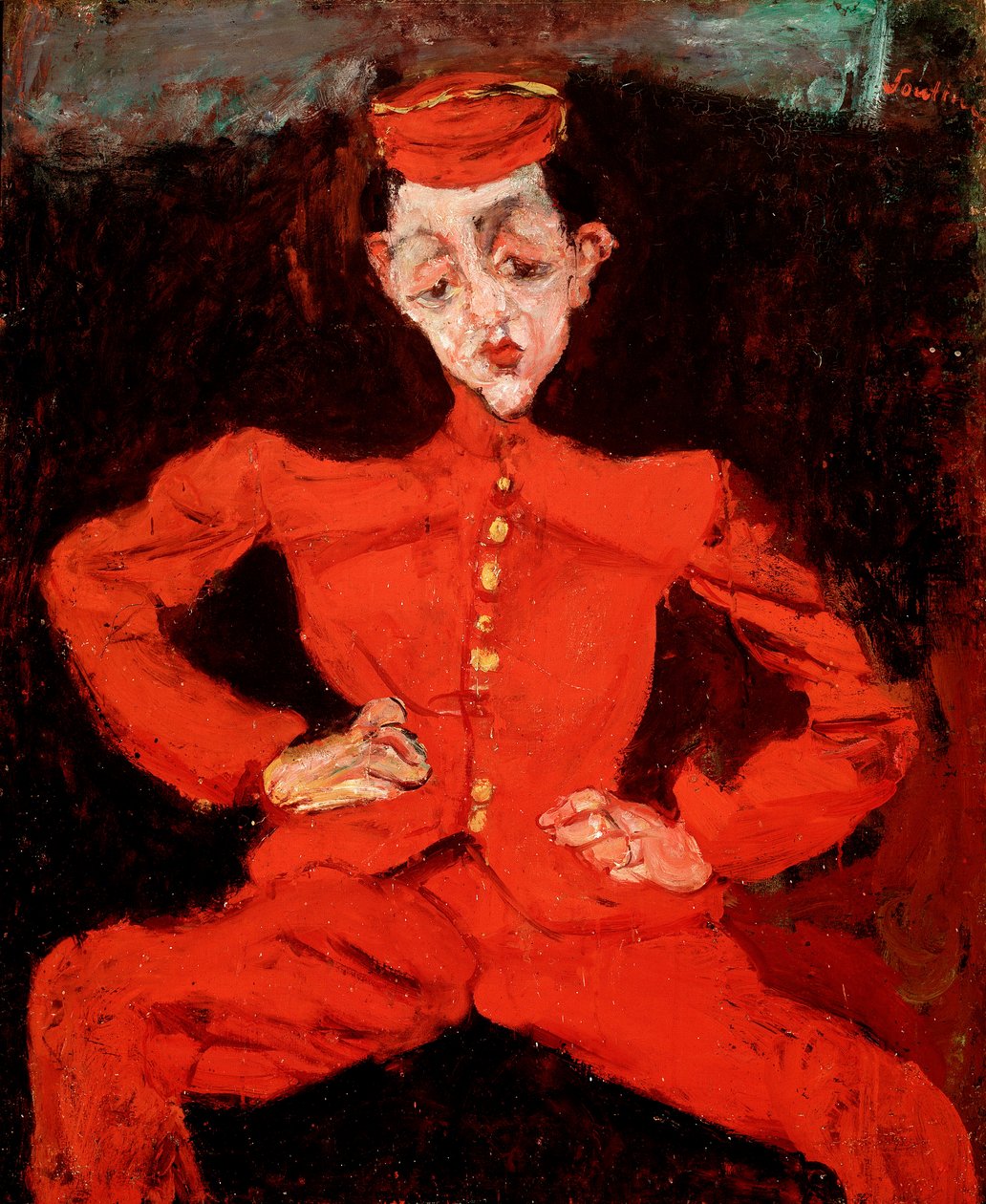 Le Groom. Pintura de Chaim Soutine (1894-1944) de Chaim Soutine