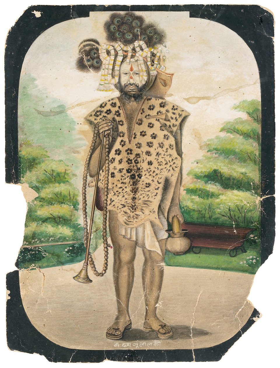 Un sadhu errante, c.1900 de Chajju Lal