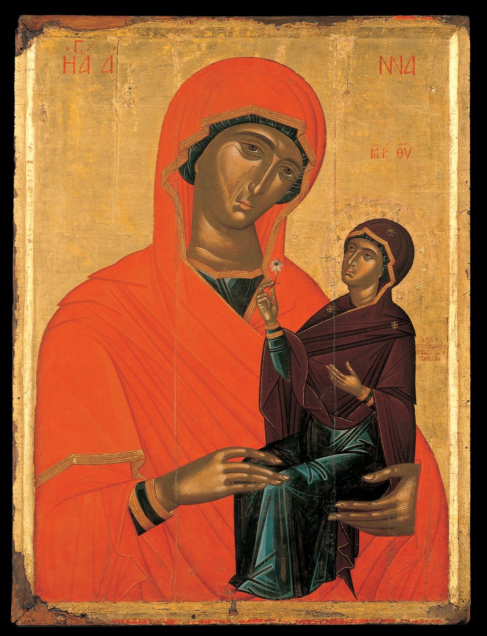 Santa Ana con la Virgen de Chanter Angelos Akotandos