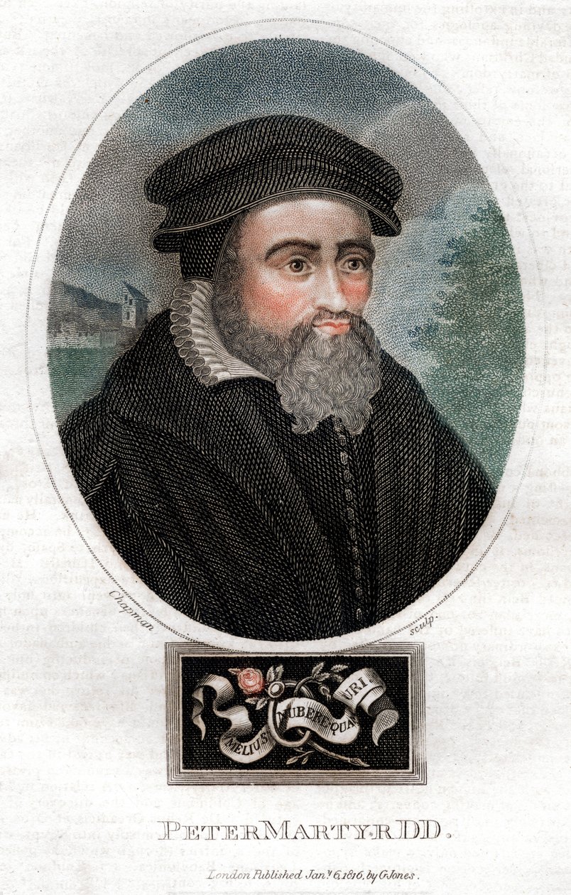 Pietro Martire Vermigli 1499-1562, teólogo italiano, 1816 de Chapman and Co