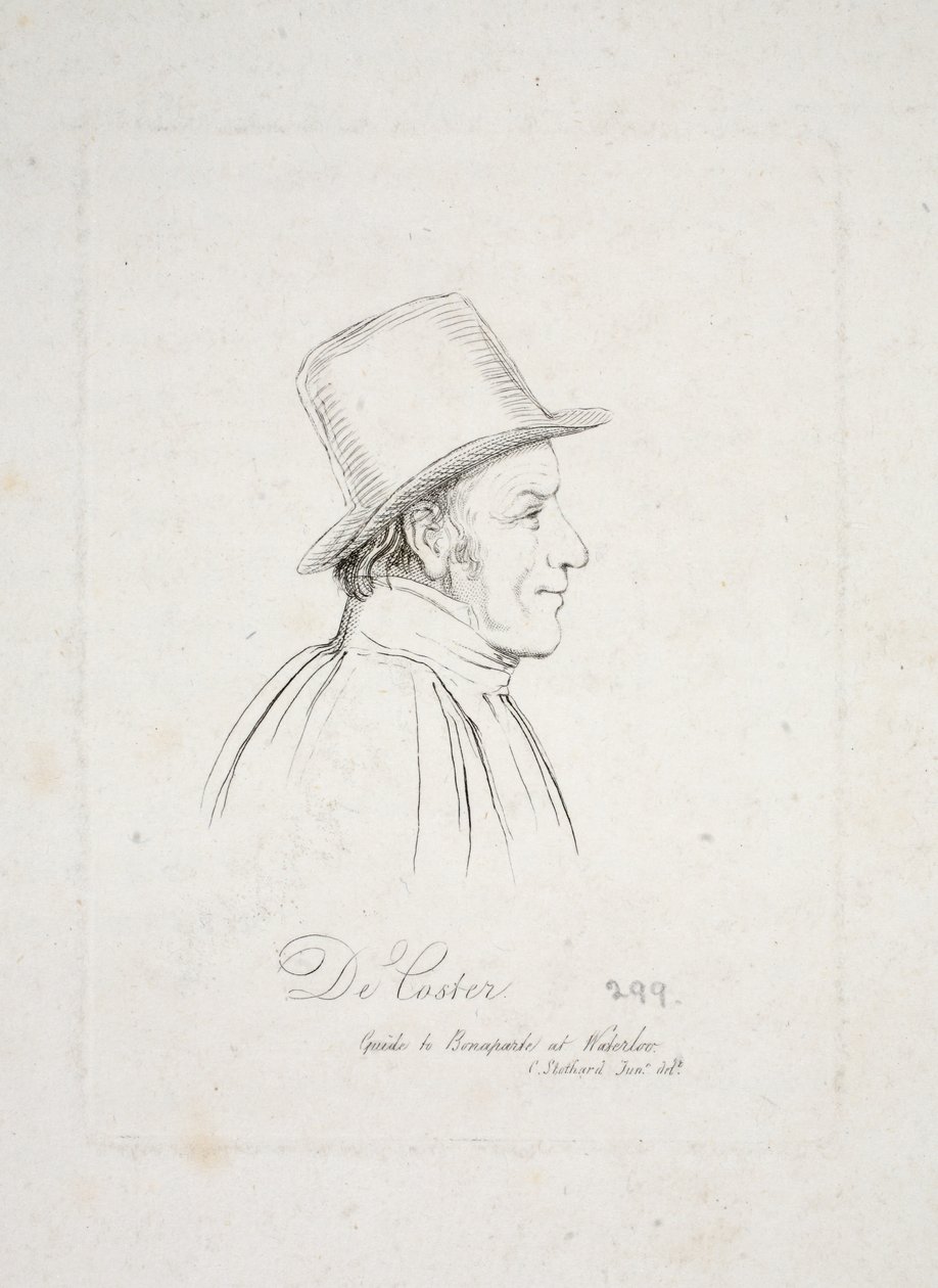 De Coster, guía de Bonaparte en Waterloo de Charles Alfred Stothard