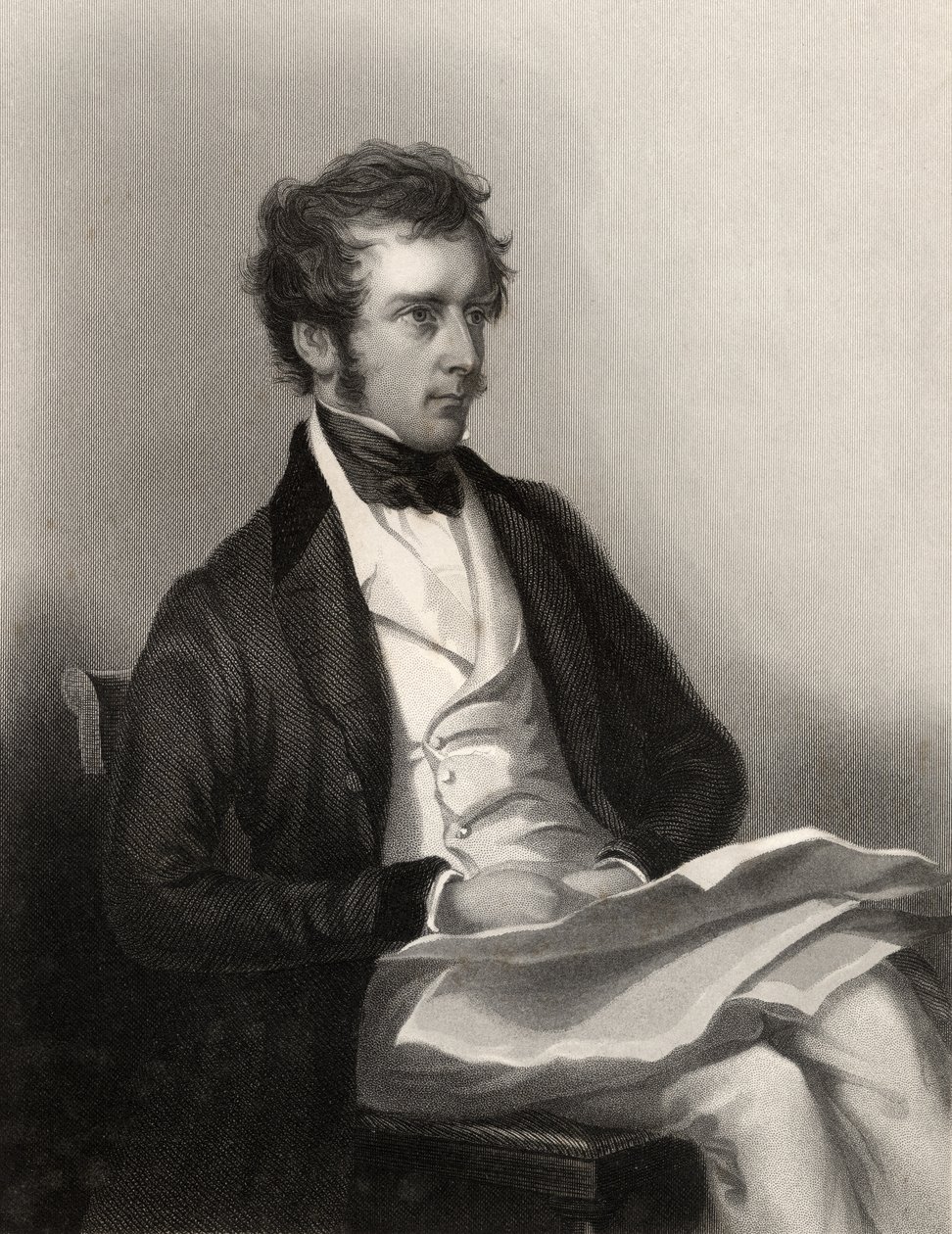 Charles Pelham Villiers, grabado por J. Cochran, de 