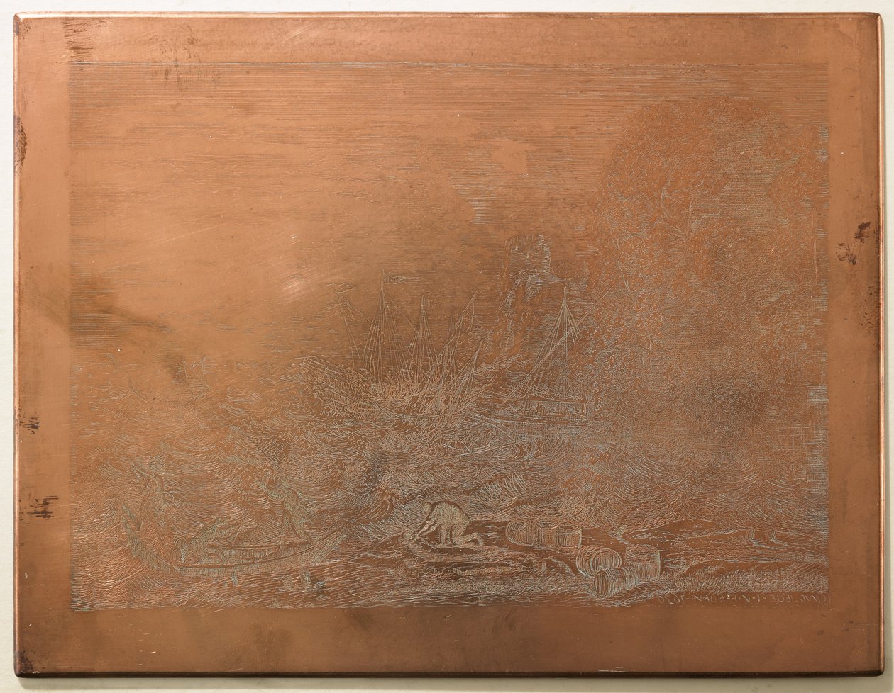 Placa de impresión para La Tempestad (Le Tempête), 1870-1875 de Charles Amand Durand