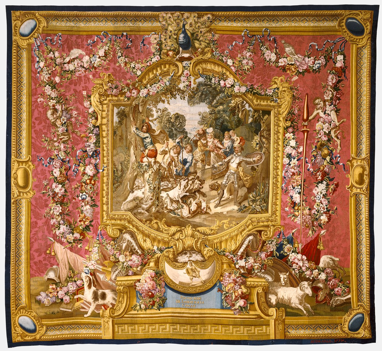La cobardía de Sancho en la caza, 1772 de Charles Antoine Coypel