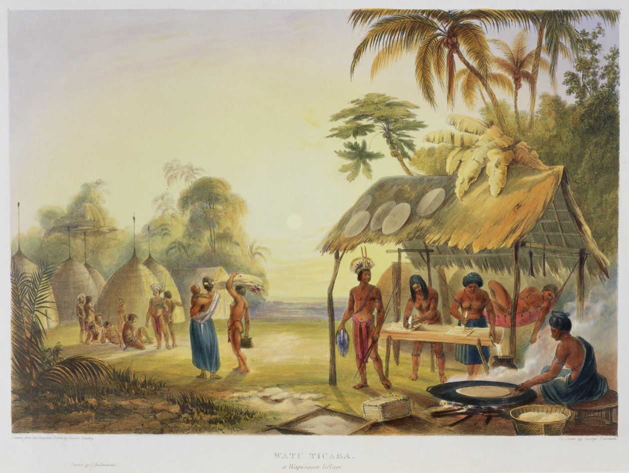 Watu Ticaba, una aldea Wapisiana, de 