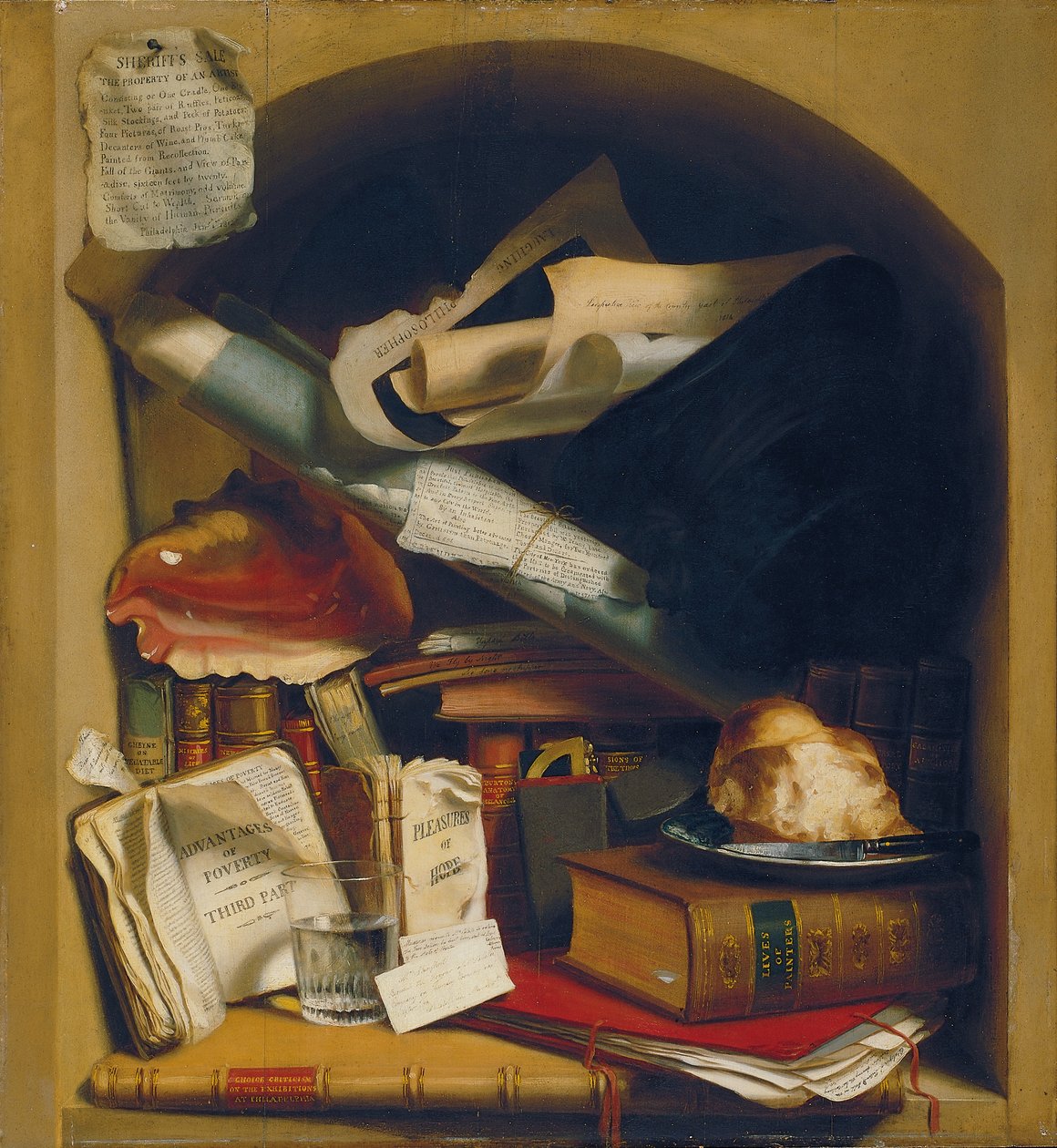 El armario del artista pobre, c.1815 de Charles Bird King