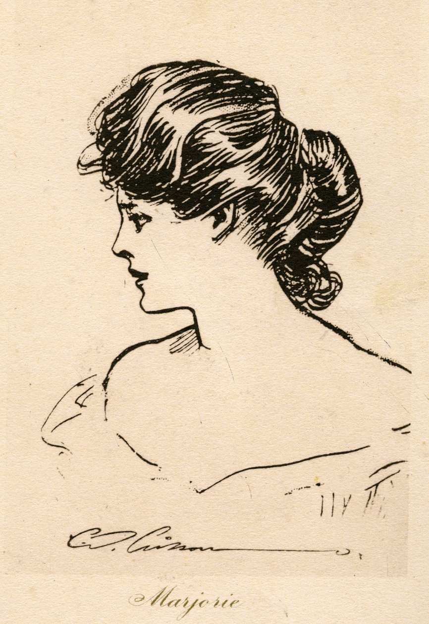 Marjorie, una chica Gibson, c.1900 de Charles Dana Gibson