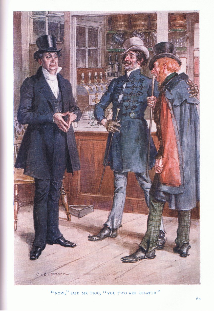 Ahora dijo el Sr. Tigg, ustedes dos están relacionados. de Charles Edmund Brock