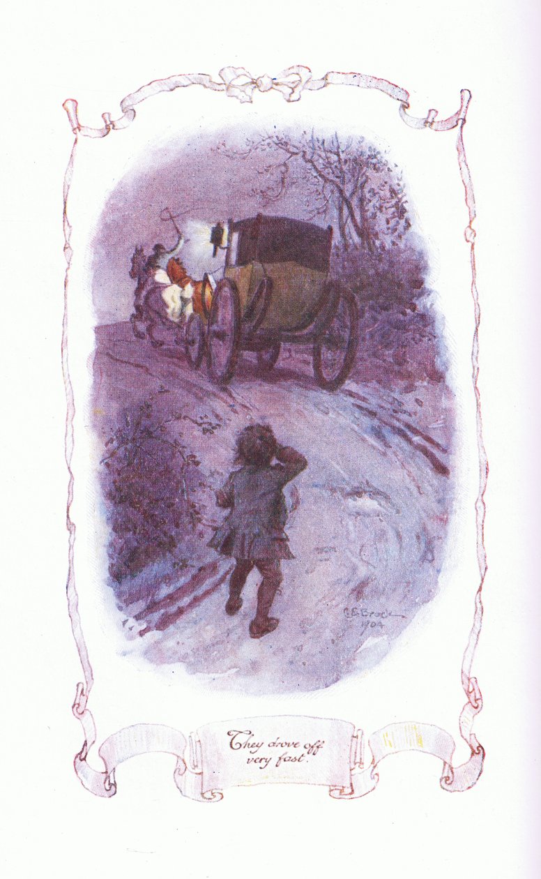 Se fueron muy rápido, de The Vicar of Wakefield publicado por J M Dent & Son Ltd, 1920s de Charles Edmund Brock