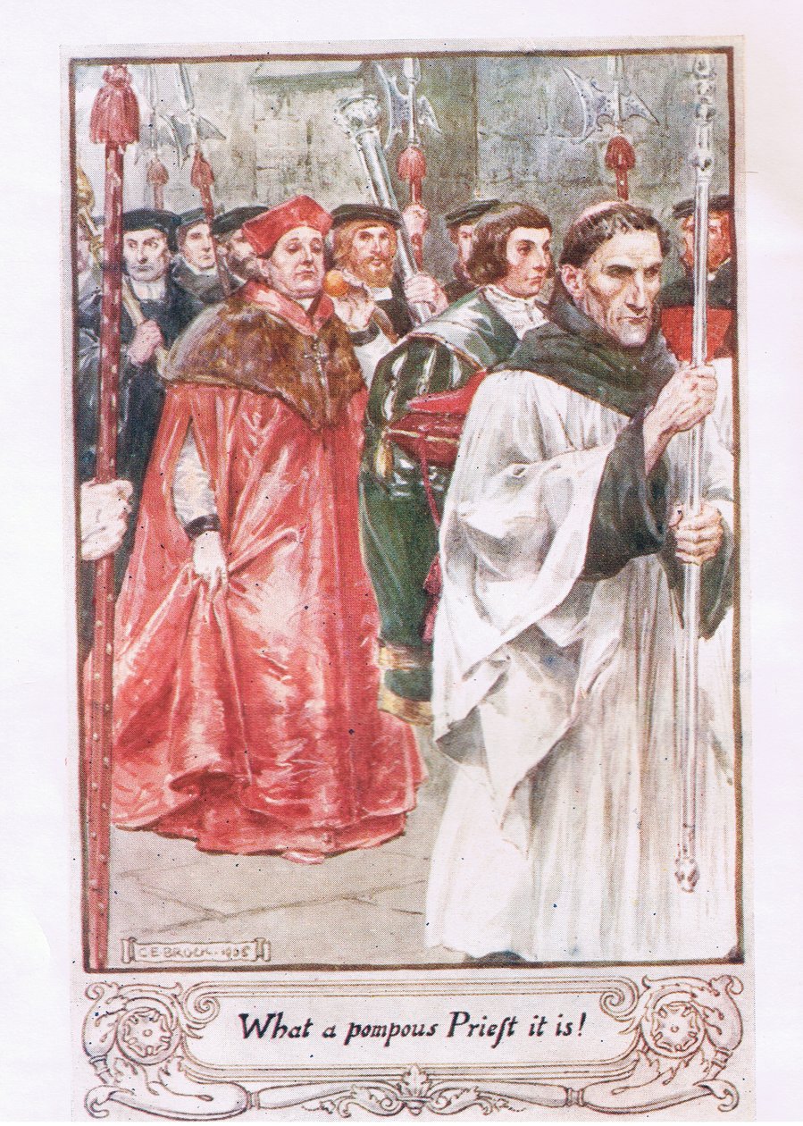 Qué sacerdote tan pomposo es de Charles Edmund Brock