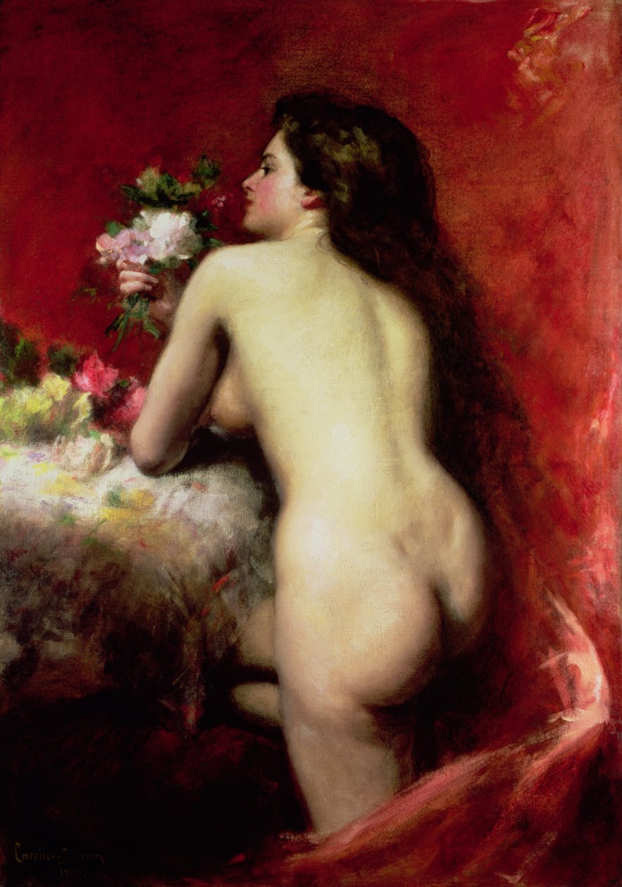 La modelo, 1905 de Charles Emile Auguste Carolus Duran