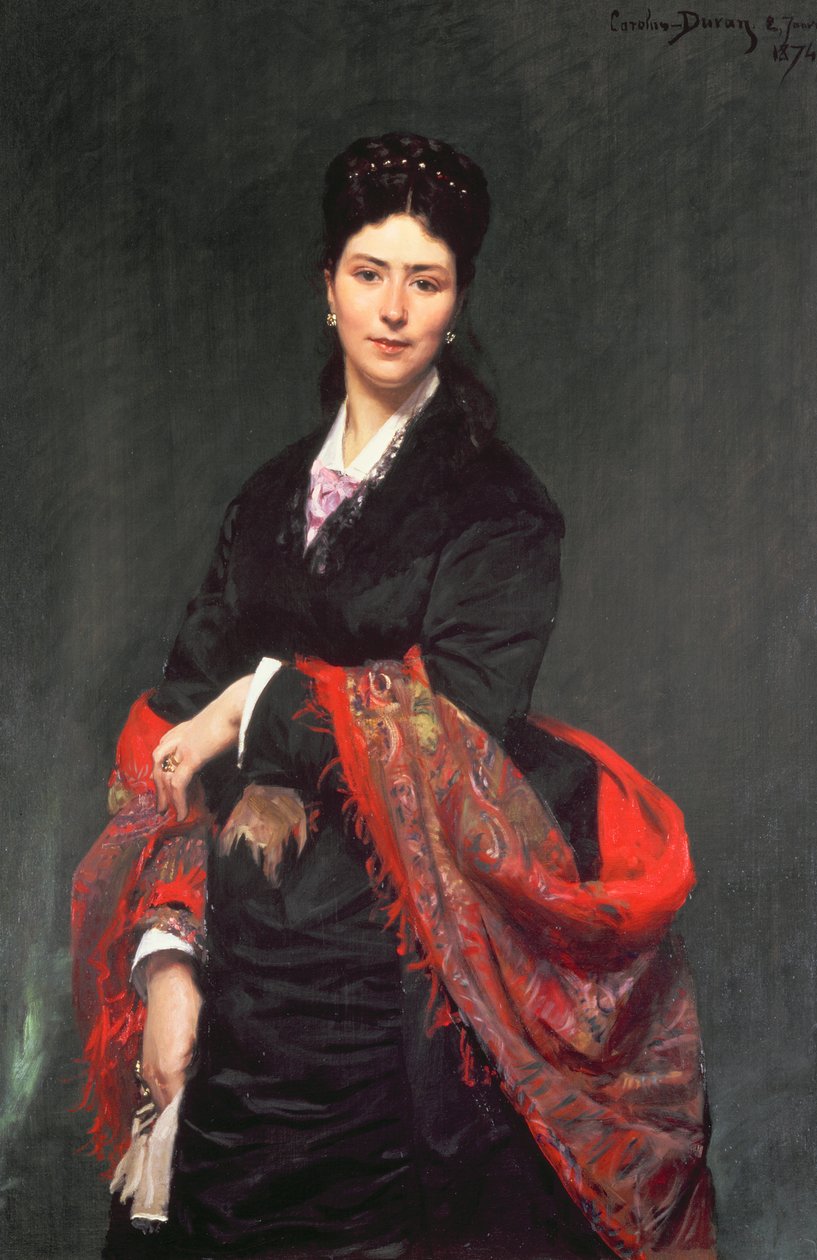 Retrato de la Sra. Marie Clerc de Charles Emile Auguste Carolus Duran