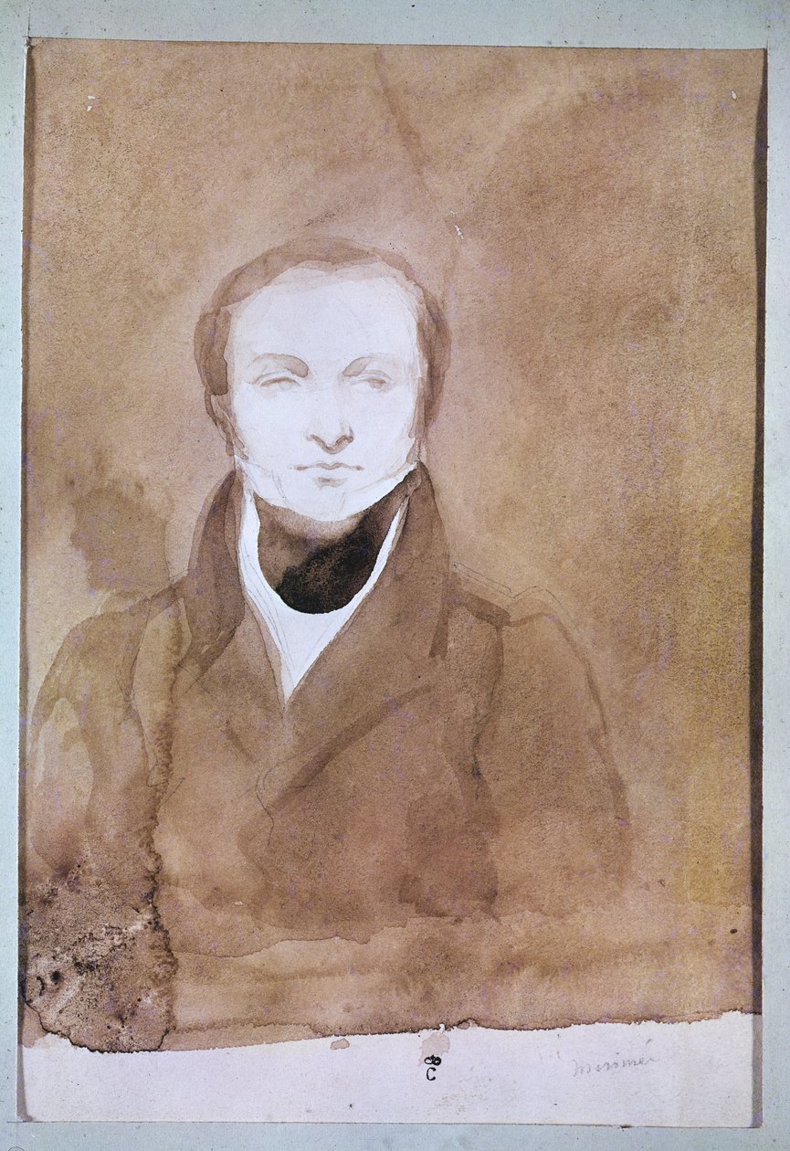 Retrato de Prosper Merimee (1803-70) de Charles Emile Callande de Champmartin