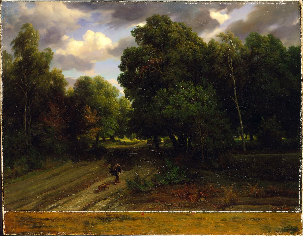 La Encrucijada del Nido del Águila, Bosque de Fontainebleau, 1843-44 de Charles Francois Daubigny