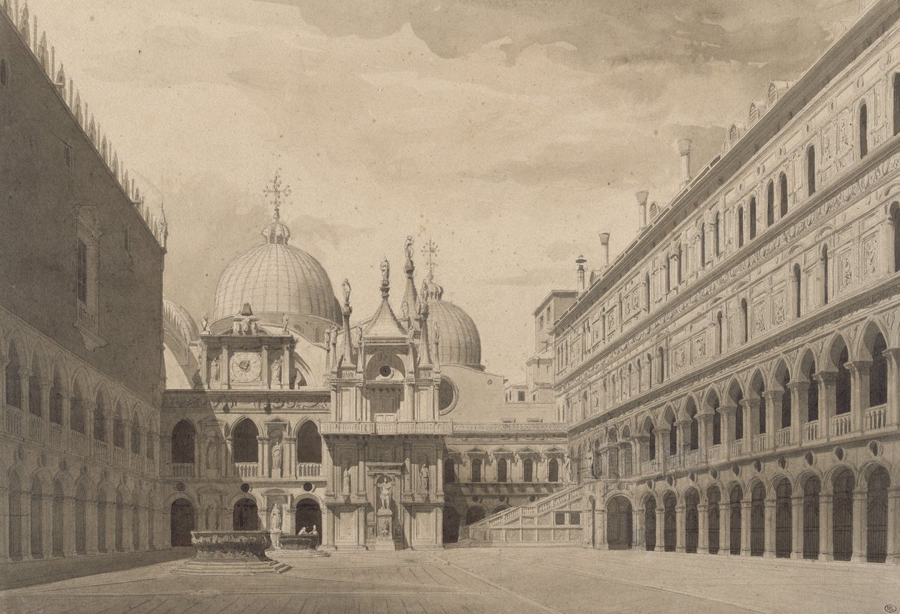 El Patio del Palacio Ducal en Venecia de Charles Garnier