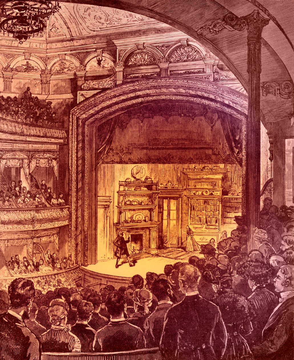 Interior del teatro de Nueva York 1882 de Charles Graham