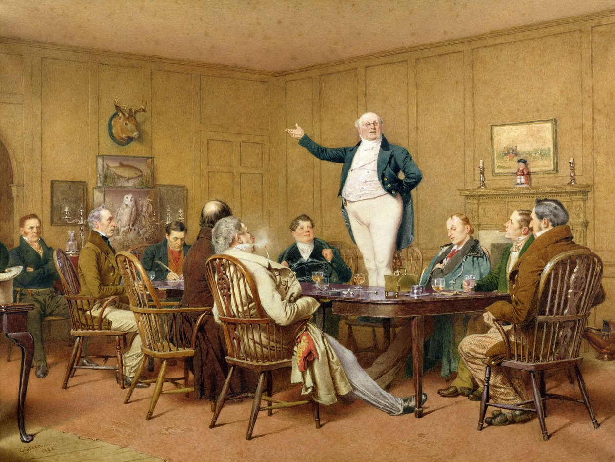 El Sr. Pickwick se dirige al club, 1890 de Charles Green