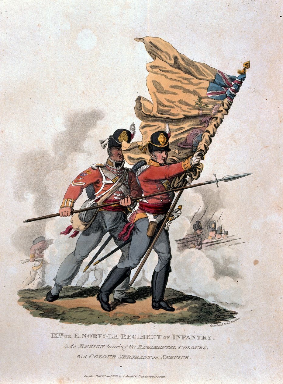9º, o Regimiento de Infantería de Norfolk, de 