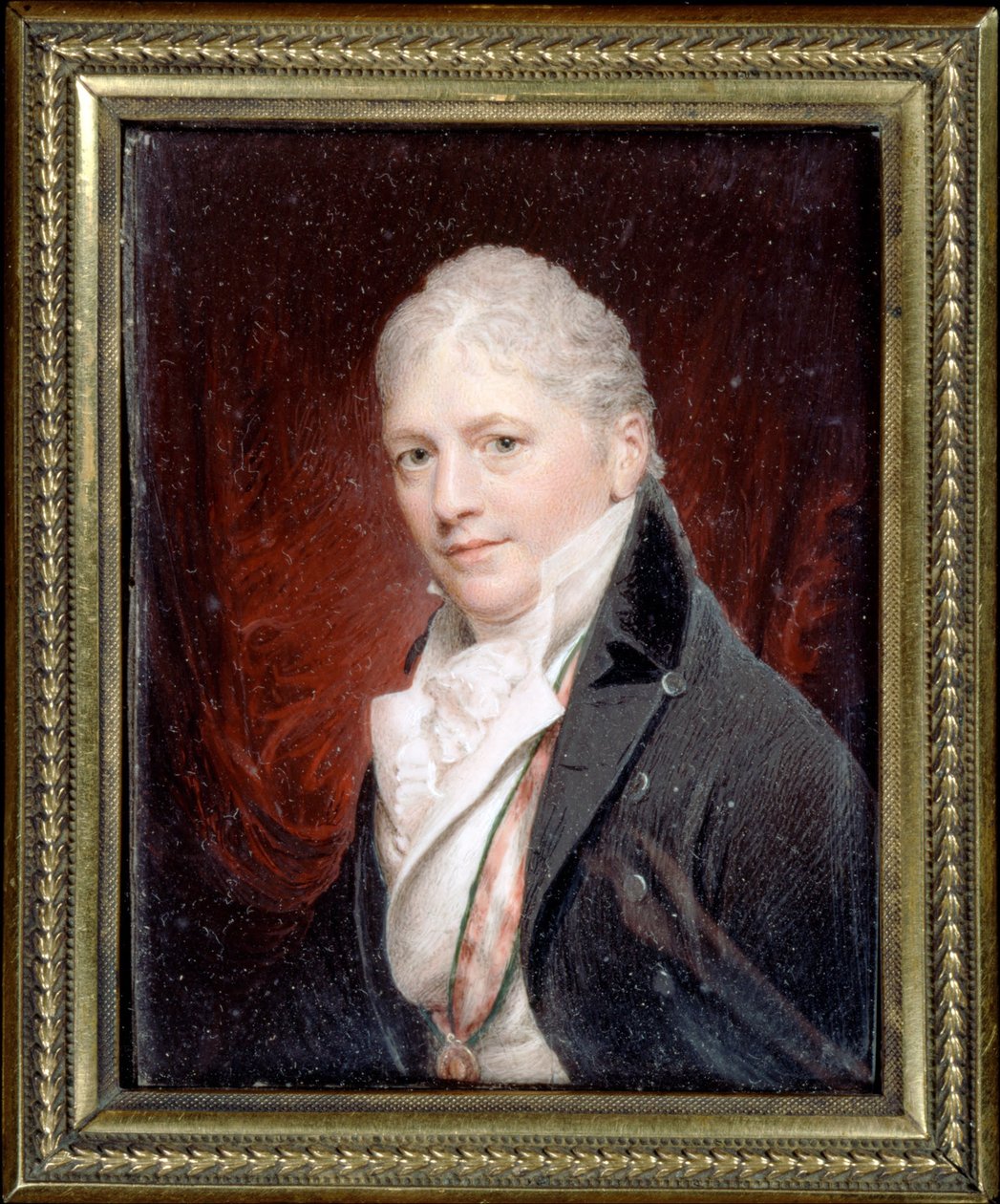 Retrato en miniatura de Sir Peter Francis Bourgeois (después de Beechey) de Charles Hayter
