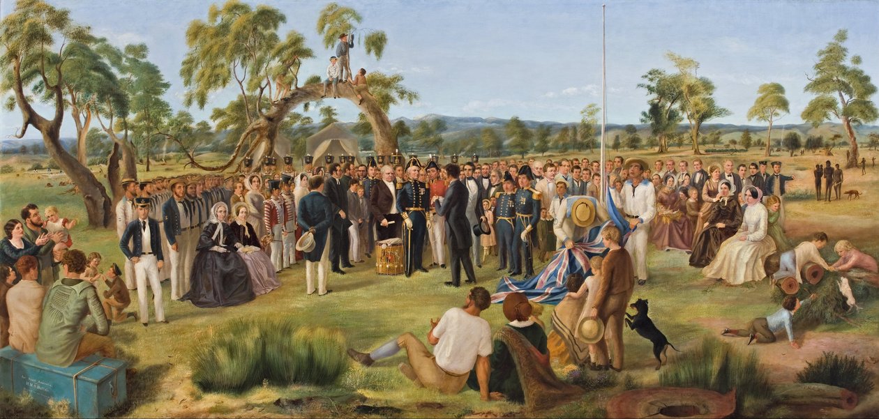 La Proclamación de Australia del Sur 1836 de Charles Hill