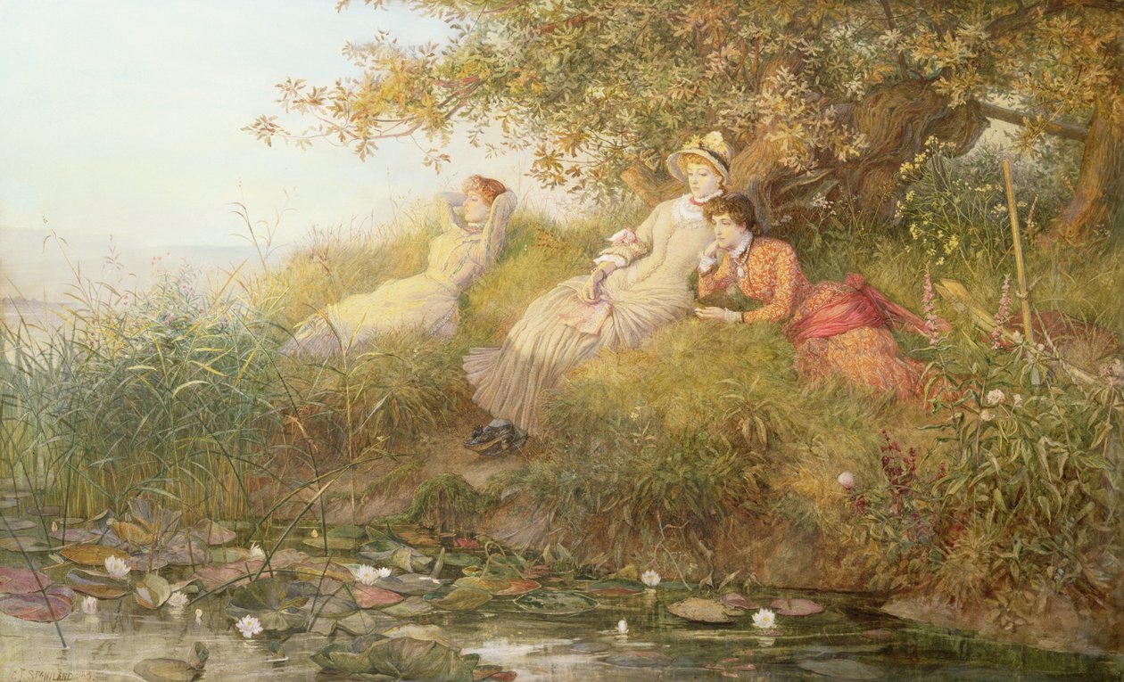Los comedores de loto, 1893 de Charles J. Staniland