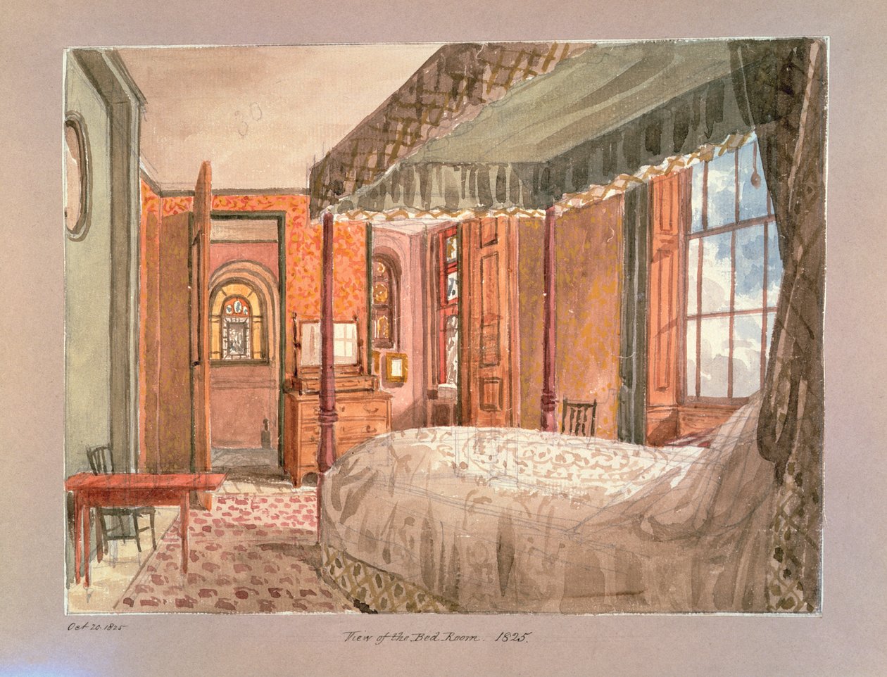 Vista del Dormitorio, 1825 de Charles James Richardson