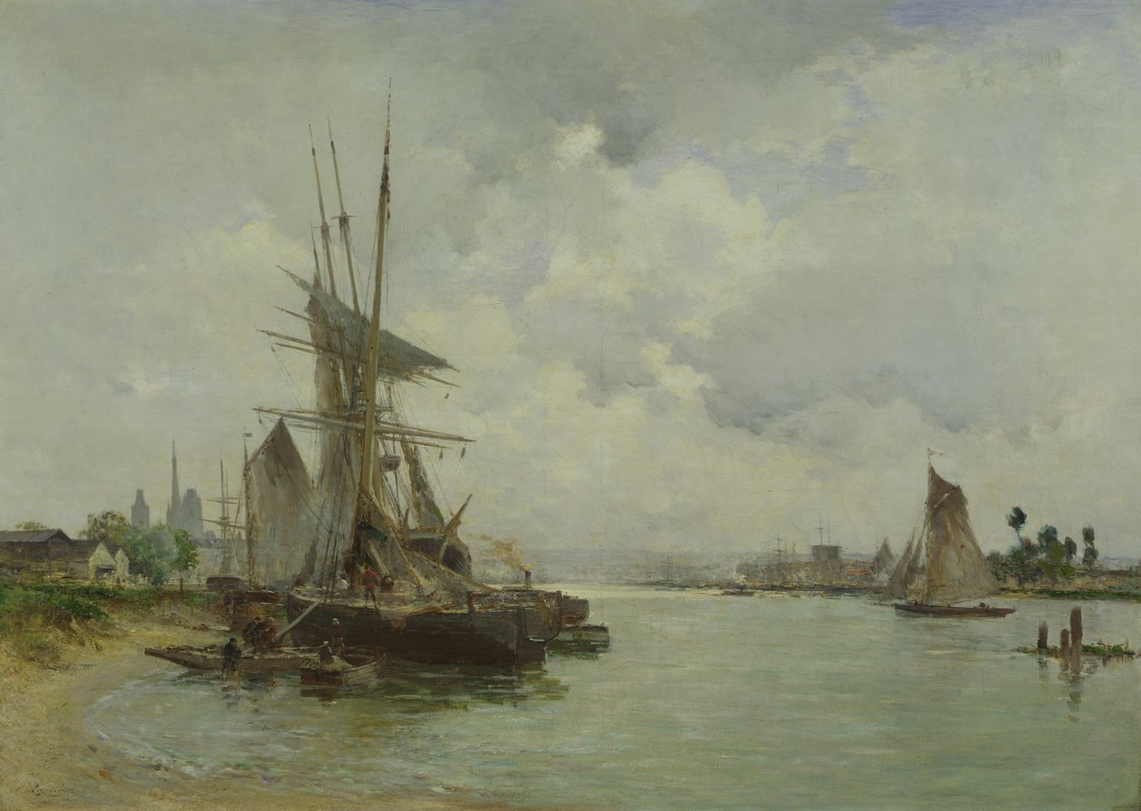 Vista de Rouen de Charles Lapostolet