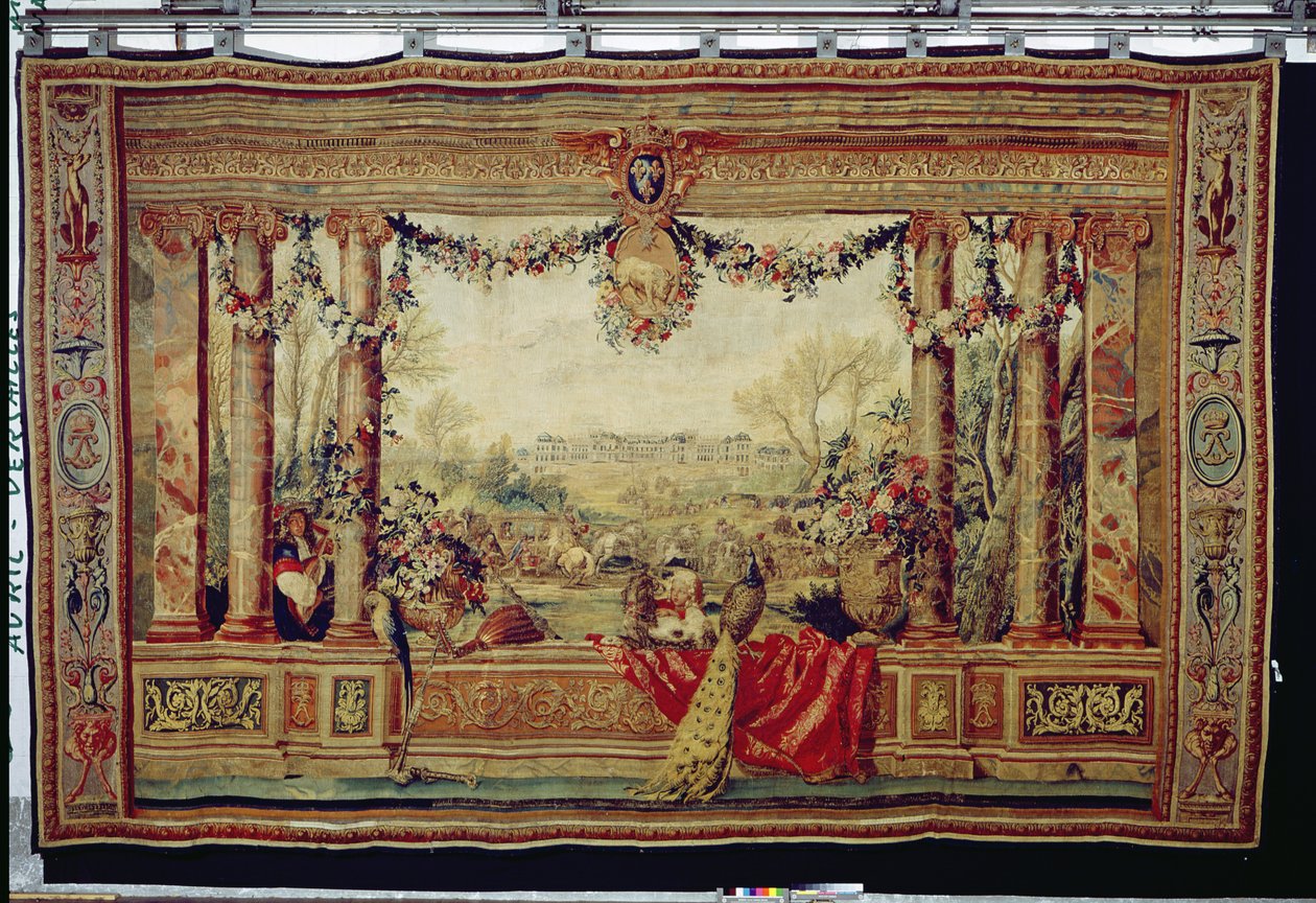 El mes de abril en el Castillo de Versalles, de la serie de tapices 