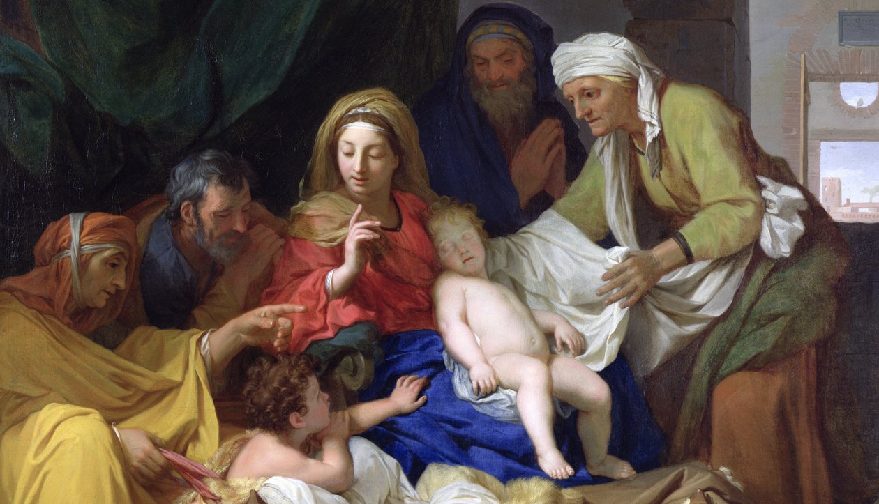 El Cristo dormido, 1655 (detalle) de Charles Le Brun