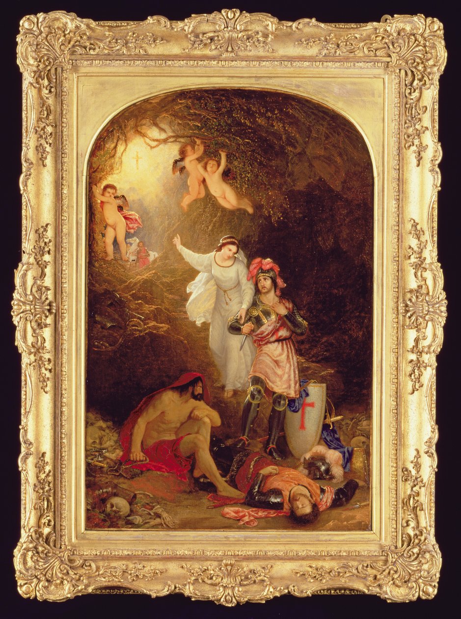 Una Liberando al Caballero de la Cruz Roja de la Cueva de la Desesperación, c.1830 de Charles Lock Eastlake