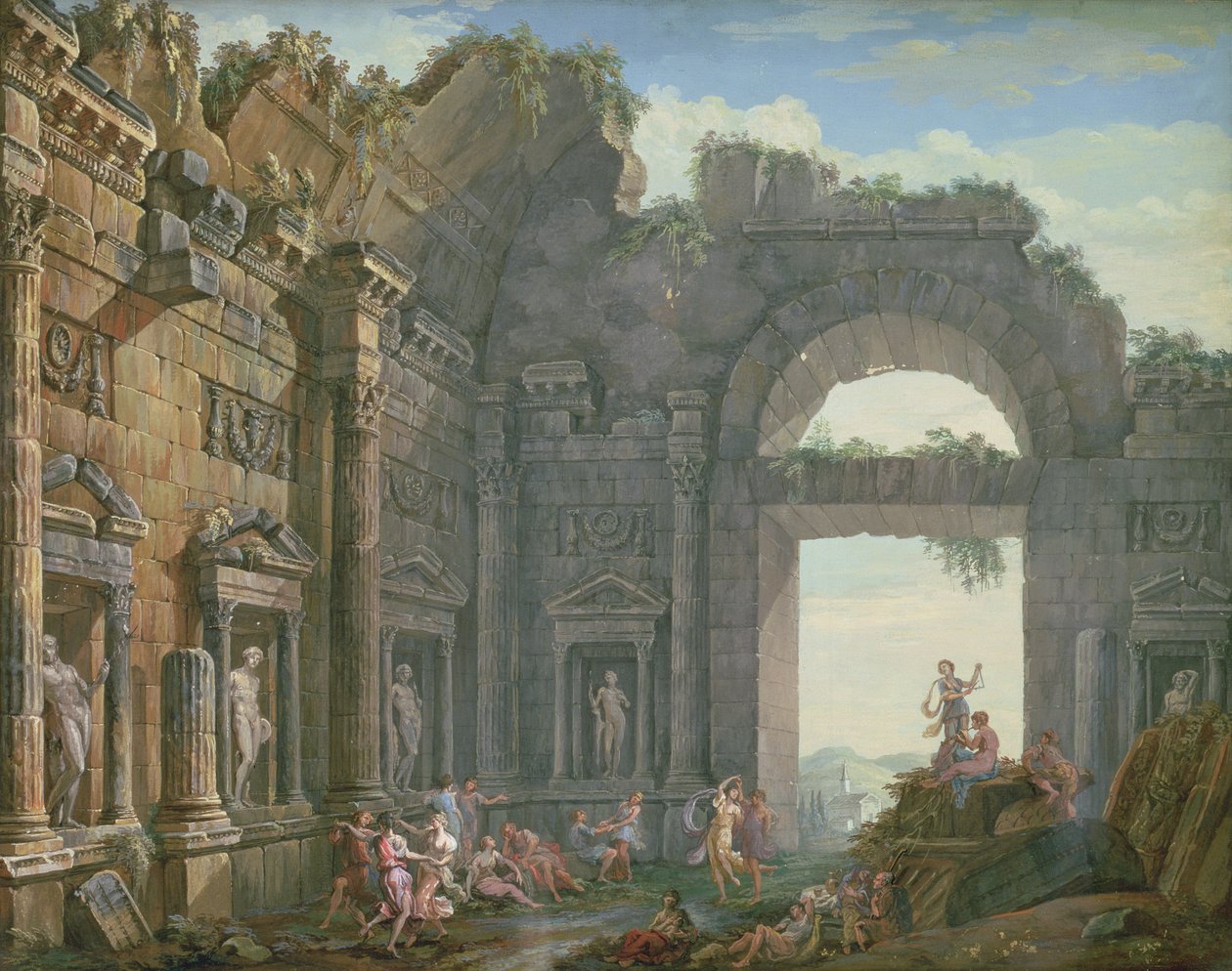 Ruinas arquitectónicas de Charles Louis Clerisseau