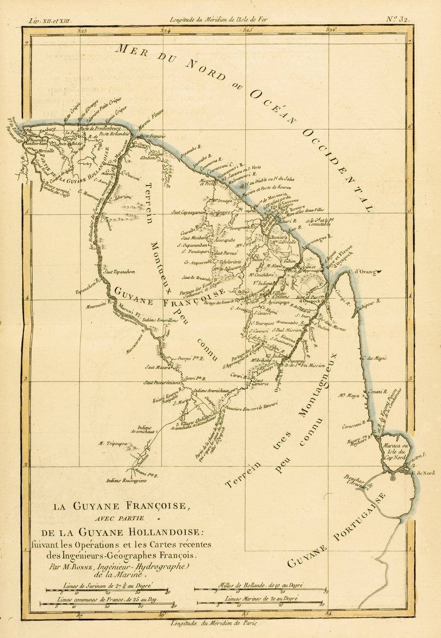 Guayana Francesa, con parte de la Guayana Holandesa, de 