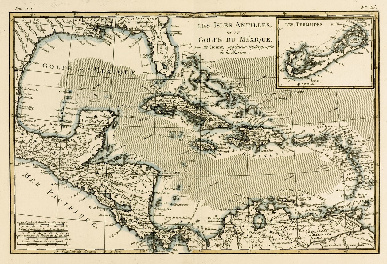 Las Antillas y el Golfo de México, de 