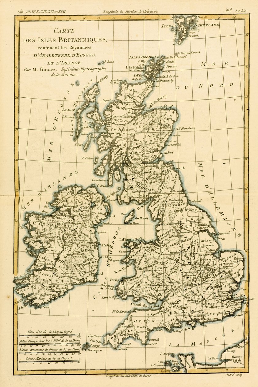 Las Islas Británicas, incluyendo los reinos de Inglaterra, Escocia e Irlanda, de 