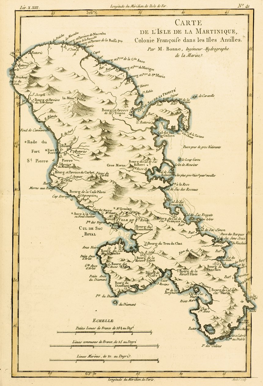 La isla de Martinica, de 