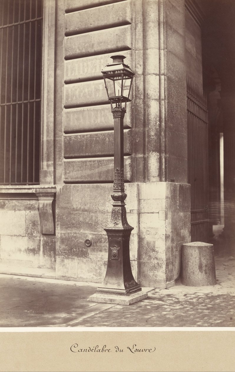 Candelabro del Louvre de Charles Marville