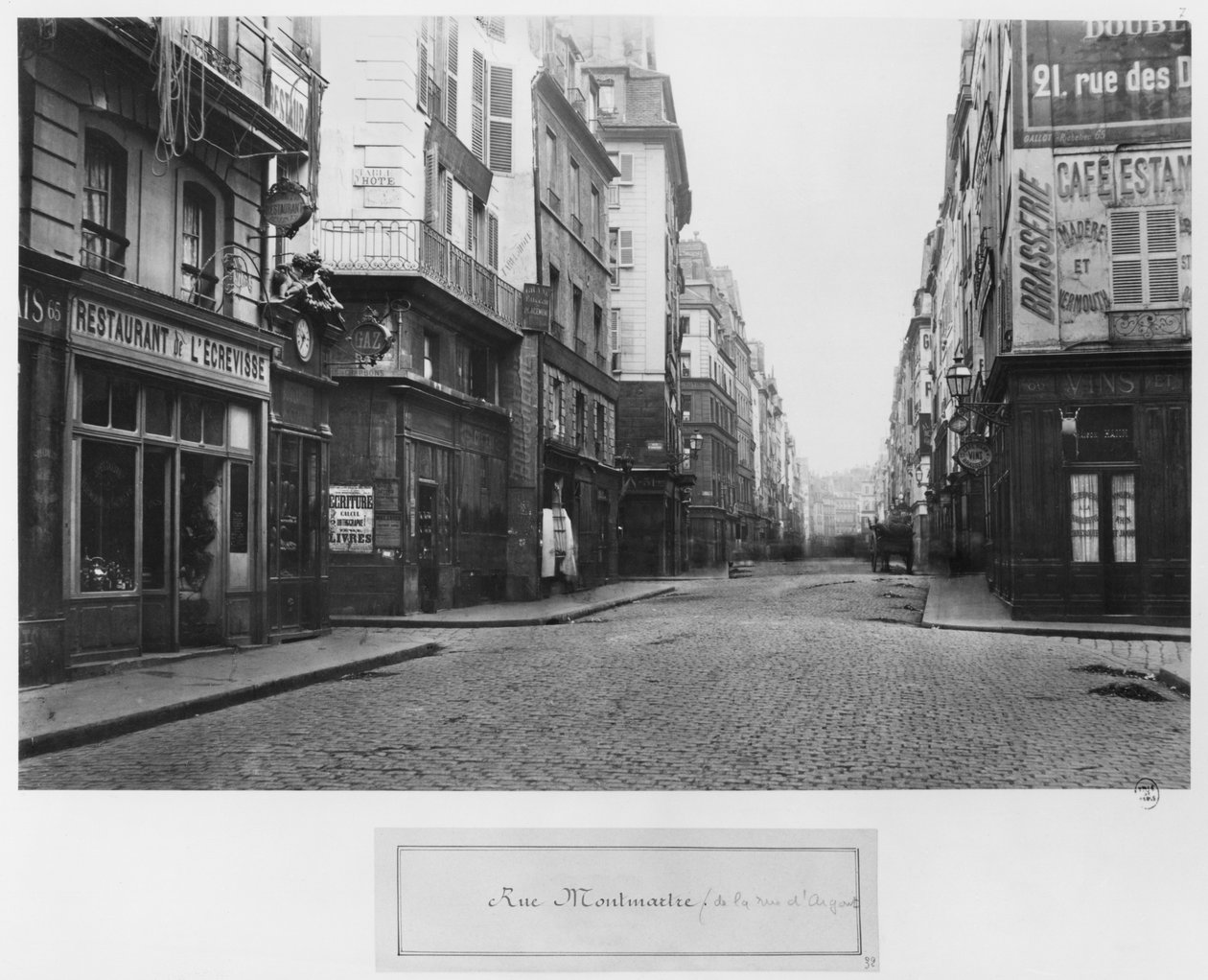 París, Rue Montmartre, vista desde Rue d